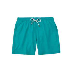 Solid Color Mid Waist Eco-Friendly Beach Shorts for Men Custom Sizes Wholesale for B2B Retailers - Product Image 3