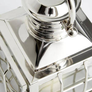 Mini Stainless Steel Modern Handmade Christmas <b>Lantern</b> Smooth Polished Glass <b>Candle</b> Holder Wire Hanging Home <b>Outdoor</b> Decorations - Product Image 2