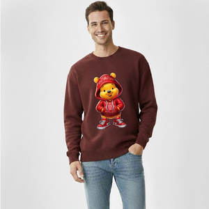 Sweat-shirt d'hiver tendance 100% coton avec tissu polaire confortable, coupe classique, parfait pour le streetwear et les tenues quotidiennes - Product Image 5