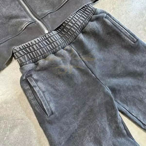 Chándales bordados de angustia de diseño único en venta al por mayor Chándales bordados de angustia de desgaste de calle de alta calidad - Product Image 5