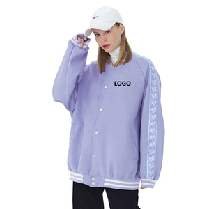 Chaqueta Bomber Varsity de Poliéster/Algodón para Hombre, Nueva, Elegante, Ligera, con Cuello Alto, Letras, Impermeable y Transpirable - Product Image 5