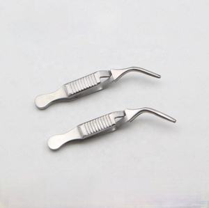 Pinza de pinza de Bulldog recta y curvada Instrumentos quirúrgicos vasculares atraumáticos - Product Image 2