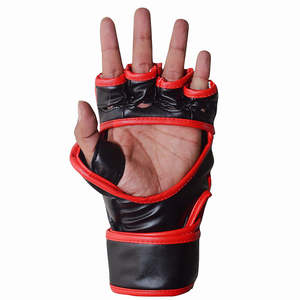 Gants d'arts martiaux MMA Meilleure vente 12oz 16 oz Gants de boxe en cuir Entraînement professionnel Gants de combat MMA - Product Image 2