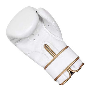 Gants de boxe respirants personnalisés de haute qualité pour hommes et femmes, cuir véritable, fermeture à boucle et crochet en polyester, entraînement en plein air - Product Image 4