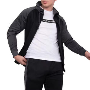 Ventes en gros de survêtements pour hommes personnalisés, collection d'hiver tendance, survêtement à fermeture éclair intégrale, vêtements de sport, ensembles de survêtements - Product Image 3
