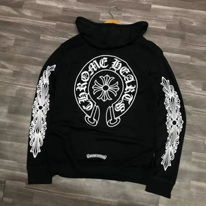 เสื้อฮู้ดดี้ฮิปฮอปทรงโอเวอร์ไซส์ ผ้าสแปนเด็กซ์/คอตตอนฟลีซ แบบวินเทจฟอกสี  สำหรับฤดูหนาว  ปักโลโก้ตามสั่งได้ - Product Image 1