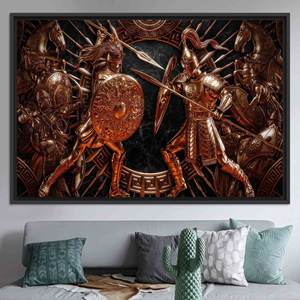 Modern Printed Canvas Artwork: Elegant, Artistic Home Decor,BLACK <b>FRAMED</b> CANVAS - Product Image 1