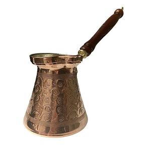 Cafetera turca de cobre con flores de lujo con mango de madera, vajilla, taza de café, hogar, Cocina, Restaurante, hotel, decoración de mesa de fiesta - Product Image 1