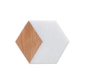 Sous-verre rond en marbre vintage de luxe, design feuille, écologique, épaisseur 2 mm, prix direct usine - Product Image 4