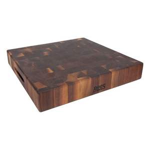 Planche à découper en bois de style moderne de forme rectangulaire avec poignée, écologique, passe au lave-vaisselle, grande taille, planche à découper pour la viande - Product Image 3