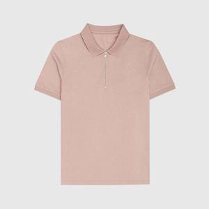 Chemises polo respirantes de couleur personnalisée pour hommes, fabricant de chemises polo à demi-zip en gros - Product Image 4