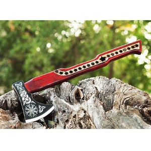 ด้ามจับไม้และปลอกหนังชั้นดีทำด้วยมือทำด้วยมือทำด้วยมือทำจากเหล็กกล้าคาร์บอนสูง - Product Image 1