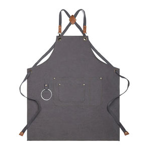 Wholesale Price Heavy Duty Reusable Sleeveless Chef <b>Apron</b> with Pocket Custom Logo Restaurant Kitchen Essentials - Product Image 4