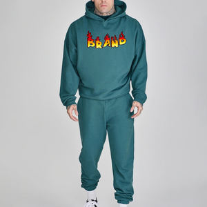 2025 nouveau arrivé haute qualité Streetwear surdimensionné pull survêtement poids lourd 400 GSM français Terry survêtement pour hommes - Product Image 6