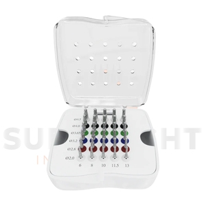 Kit de brocas de tapón integral Kit de brocas de implante dental con tapón Kit de fresas de taladro quirúrgico dental con tapones - Product Image 1