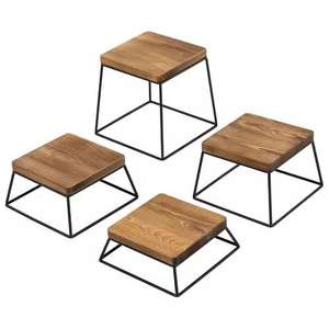 Soporte de pastel de madera para Hotel, restaurante, uso de mesa, alta calidad, hecho a mano, personalizado, rústico, pastel, soporte de comida hecho a mano - Product Image 3