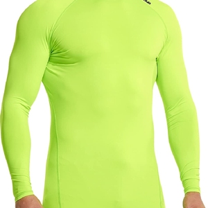 Conjunto de compresión para hombre hecho en fábrica, conjunto de gimnasio de invierno, conjunto de compresión de dos piezas con parte superior ajustada y pantalones elásticos, conjunto de compresión - Product Image 1