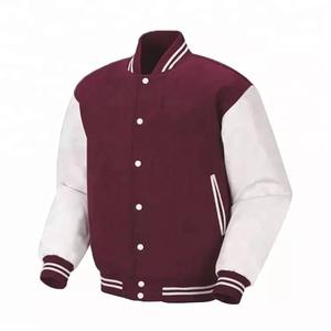 GAF personalizar venta al por mayor abrigos de invierno en blanco para hombre Letterman Team Plain Varsity chaquetas de talla grande para adultos - Product Image 3