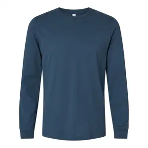 남성 수분 위킹 긴 소매 티셔츠 소프트 폴리/면 셔츠 S-XL 2X 3XL 4XL