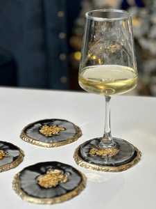 Handcrafted High Quality Modern Bohemian Resin Eco-Friendly <b>Drink</b> <b>Coaster</b> Smooth Surface <b>for</b> Luxury Home Interiors Cheap Price - Product Image 3