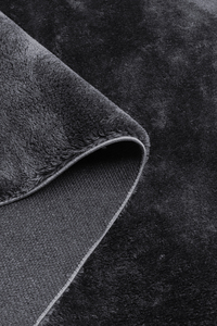 Anthracite Gray Plush Shaggy Thick Rug Washable 25mm Polyester <b>Non</b> <b>Slip</b> Home <b>Floor</b> Custom Size OEM ODM Private Label Bulk - Product Image 5