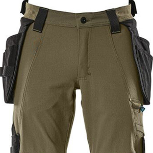 กางเกงคาร์โก้ผู้ชายผ้าฝ้ายโพลีเอสเตอร์ทอลายทแยงออกแบบได้ตามต้องการพร้อมเครื่องมือหลายกระเป๋า - Product Image 2