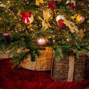 Collier de sapin de Noël en jacinthe d'eau écologique, best-seller, fait à la main, tissé naturellement, jupe de sapin en gros, décoration de vacances - Product Image 3