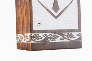 Handcrafted Rosewood Cremation Urn Cross engraving Design Memorial Urn <b>Box</b> Memorial <b>Keepsake</b> Decorative Cremation Urn for Ashes - Product Image 4