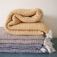 Couvertures textiles de maison Couvertures en mousseline de coton Couverture thermique à 4 couches en lin pour adultes Léger et doux
