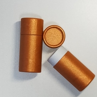 1 oz /30ml Tube en carton kraft rond en papier kraft Boîte d'emballage compte-gouttes en verre pour bouteille d'huile essentielle