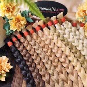 2025 Top Selling Virgin Vietnamese Raw Straight Full Cuticle Wave High Quality Bulk Wholesale Super Double Drawn Human - Product Image 1