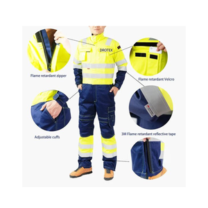 HAUTE QUALITÉ vêtements ignifuges légers combinaison de travail uniforme vêtements de travail soudage résistant aux flammes FMF uniforme-quantité minimale de commande FAIBLE - Product Image 6