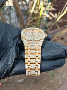 Reloj Mecánico Automático de Acero Inoxidable con Moissanita, Zafiro de Hielo, Grafito y Turmalina, con Diamantes de Laboratorio - Product Image 6