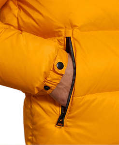 OEM Printed Puffer Jacket for <b>Men</b> Customized Logo Casual Winter Jacket with Pockets in Multi Colors - Product Image 3