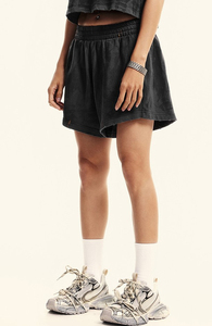 2024 OEM personalizado 350g alta calidad mujer Fitness entrenamiento transpirable pantalones cortos Casual ácido lavado mujeres Jogger Deporte Pantalones cortos - Product Image 3