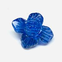 Pierre précieuse naturelle Tanzanite AAA, sculptée en forme de fleur, 18x16mm, perles de pierres précieuses sculptées à la main pour la fabrication de bijoux, breloques de pierres précieuses en vrac