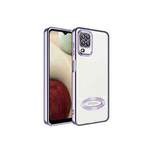 Funda Protectora de Cámara para Samsung Galaxy A12 de Omega con Logotipo Lila Recortado, Compatible con A53 A34 A03S A24, Versión Minorista - Product Image 1