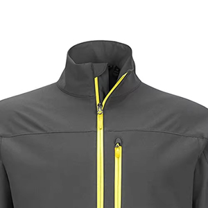 Haute qualité hommes toile imperméable respirant hiver en plein air décontracté vêtements de travail Bomber veste avec col montant et Logo avant - Product Image 6
