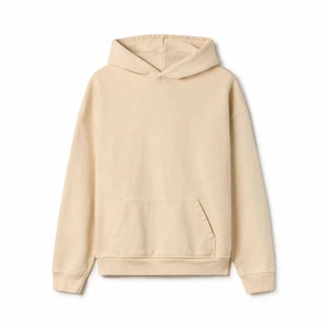 Sudadera con capucha de lana de algodón 100% personalizada para hombre, sudadera de patrón sólido de gran tamaño con cuello con capucha para invierno - Product Image 6