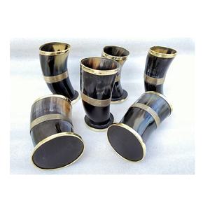 Vaso de chupito de cuerno Natural antiguo, artículos para beber hechos a mano de alta calidad, fabricación al por mayor de alta comercialización para Vasos - Product Image 4