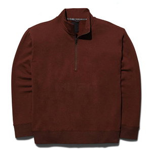 Premium Custom Men Women's Long Sleeve Quarter <b>Zip</b> Sweatshirt Comfortable 100% Cotton Fleece Stylish Casual Hooded Winter Jacket - Product Image 1