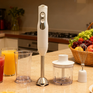 Mixeur plongeant électrique <span class=keywords><strong>4</strong></span> en 1 avec bâtonnet mélangeur 1500w Comprend un fouet, un hachoir et un bol de mixeur de 700 ml NH06009 - Product Image 1