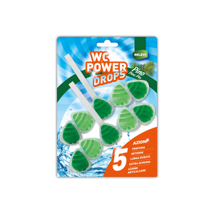 Ambientador para Inodoro WC Power Drops Solid 2x55g, Aroma a Pino Oceánico, Proporciona Doble Frescura, Acción de Limpieza Continua con Cada Descarga - Product Image 2
