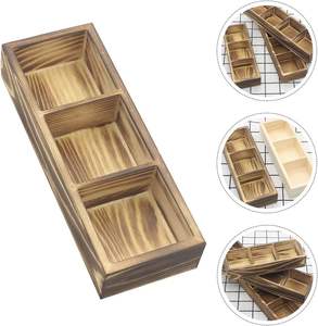 2 Pcs <b>Small</b> <b>Wooden</b> Tea Bag <b>Box</b> Food Storage Organizers for Beverage Supplies Sugar Sweeteners - Product Image 3