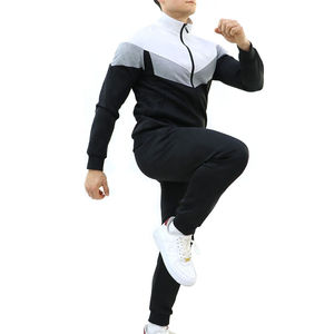 Trajes atléticos de 2 piezas para hombre, conjuntos de chándal de entrenamiento de invierno con cremallera completa, transpirables de talla grande - Product Image 4
