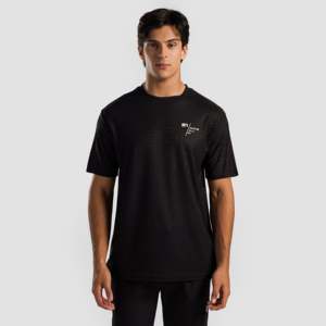 เสื้อยืดลำลองสตรีทแวร์ 21 Rapid 100% โพลีเอสเตอร์ (สีดำ) ผ้าถักน้ำหนักเบา 300 กรัม ลายพื้นเรียบ พิมพ์ลายด้วยเทคนิคซิลค์สกรีน - Product Image 1