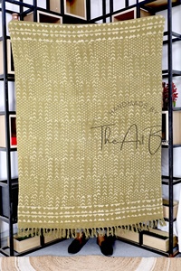 Recién llegado, manta tejida Reversible de algodón Heritage suave y ligera, colcha estampada con borlas para decoración del hogar y viajes - Product Image 4