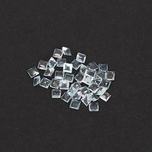 Natural Brazilian <b>Aquamarine</b> 3x3mm Square Cut 5.45 Cts 40 Pcs Loose Gemstone Lot for Jewelry Making - Product Image 5