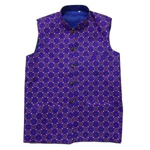 Gilet (Koti) de style Sindhi Ajrak pour enfants, Gilet Ajrak Koti pour enfants, Gilet culturel Sindhi imprimé pour enfants - Product Image 4