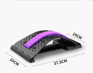 Correcteur de posture et étireur dorsal réglable à 3 niveaux avec massage, soutien lombaire ergonomique pour le haut et le bas du dos, utilisation au bureau, en voiture et à la maison - Product Image 2